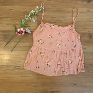 American Eagle Cropped Floral Tank